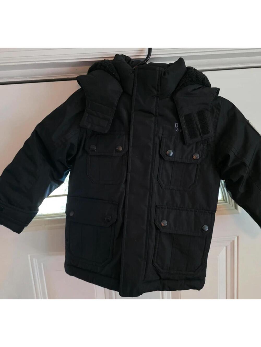 3t dkny sport winter jacket black